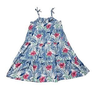 Tommy Bahama Kids Girls Tropical Hibiscus Tiered Sundress Size 7